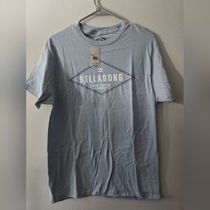 Billabong T-Shirt BNWT Men’s M Light Blue Graphic Tee Surf Casual SKU 179